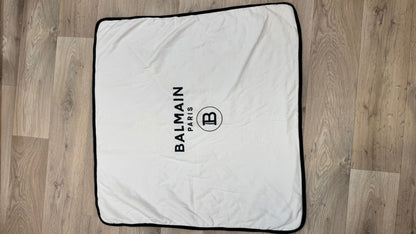 Kids Balmain Baby Blanket Black/White – One Size