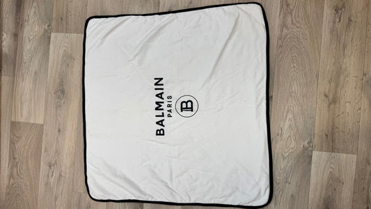 Kids Balmain Baby Blanket Black/White – One Size