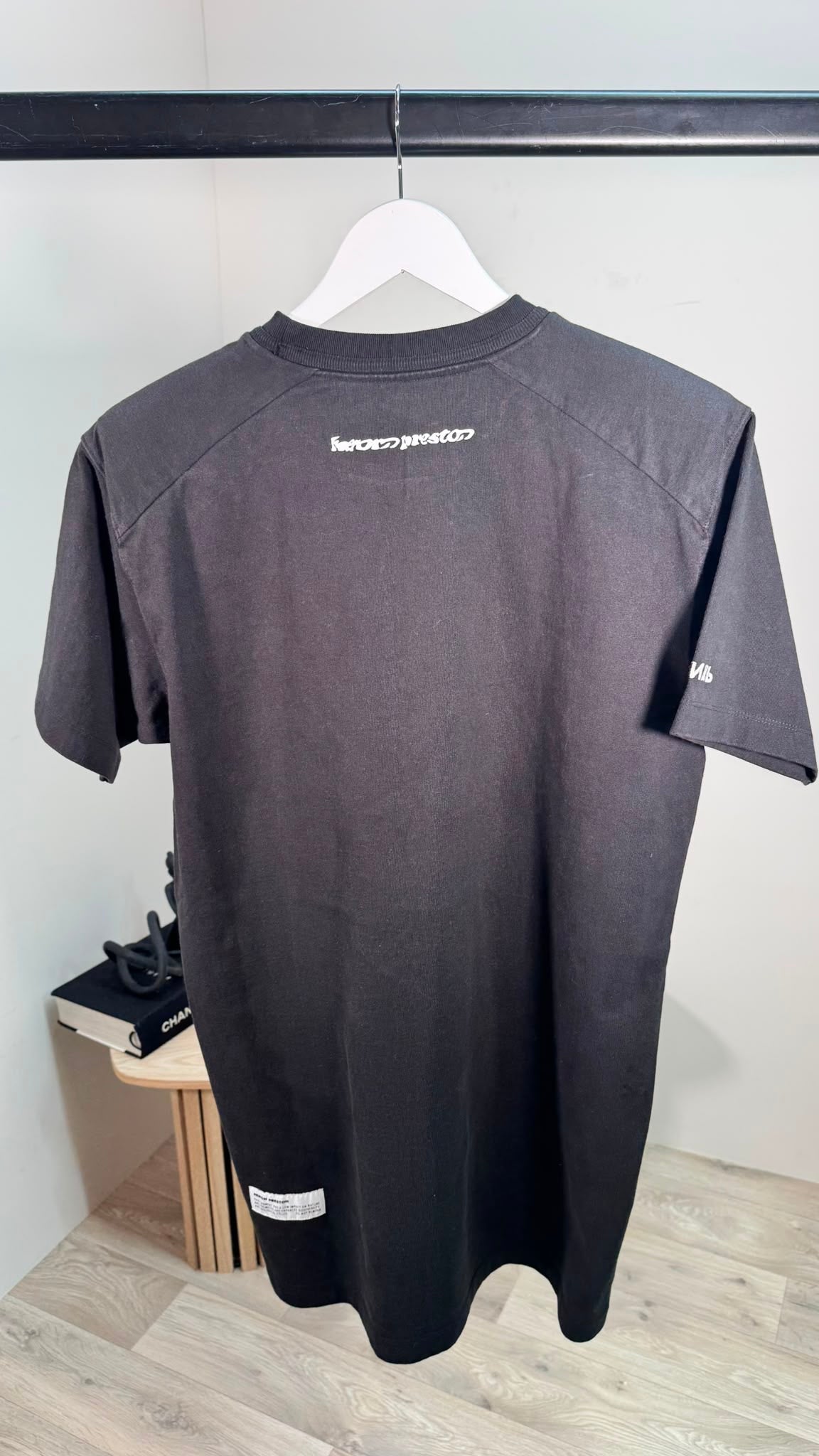 Heron Preston Black Orange Heron Logo T-Shirt – Small
