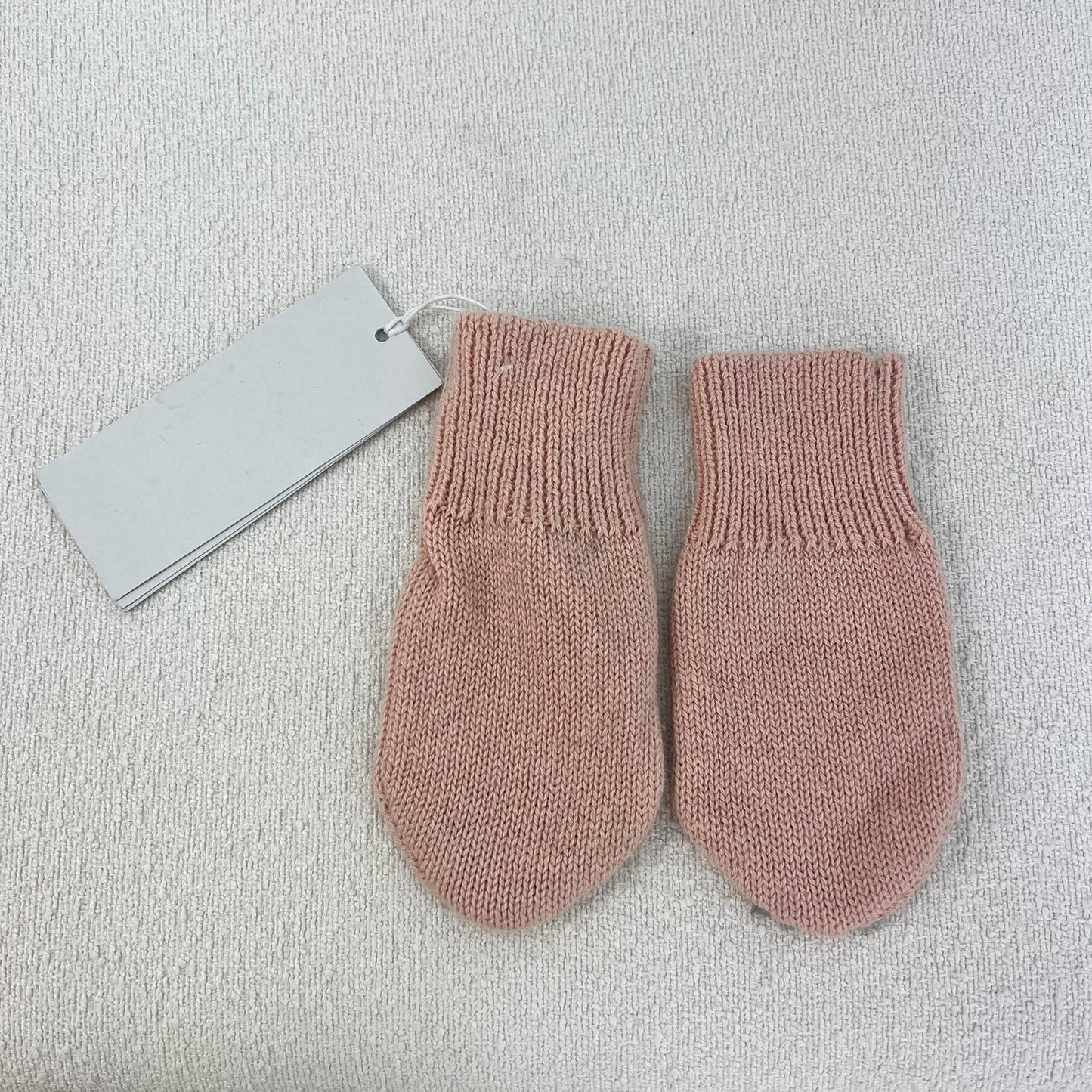 Kids Stella McCartney Pink Knitted Mittens