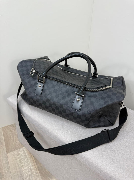 Louis Vuitton Roadster Damier Graphite Black Keepall 50