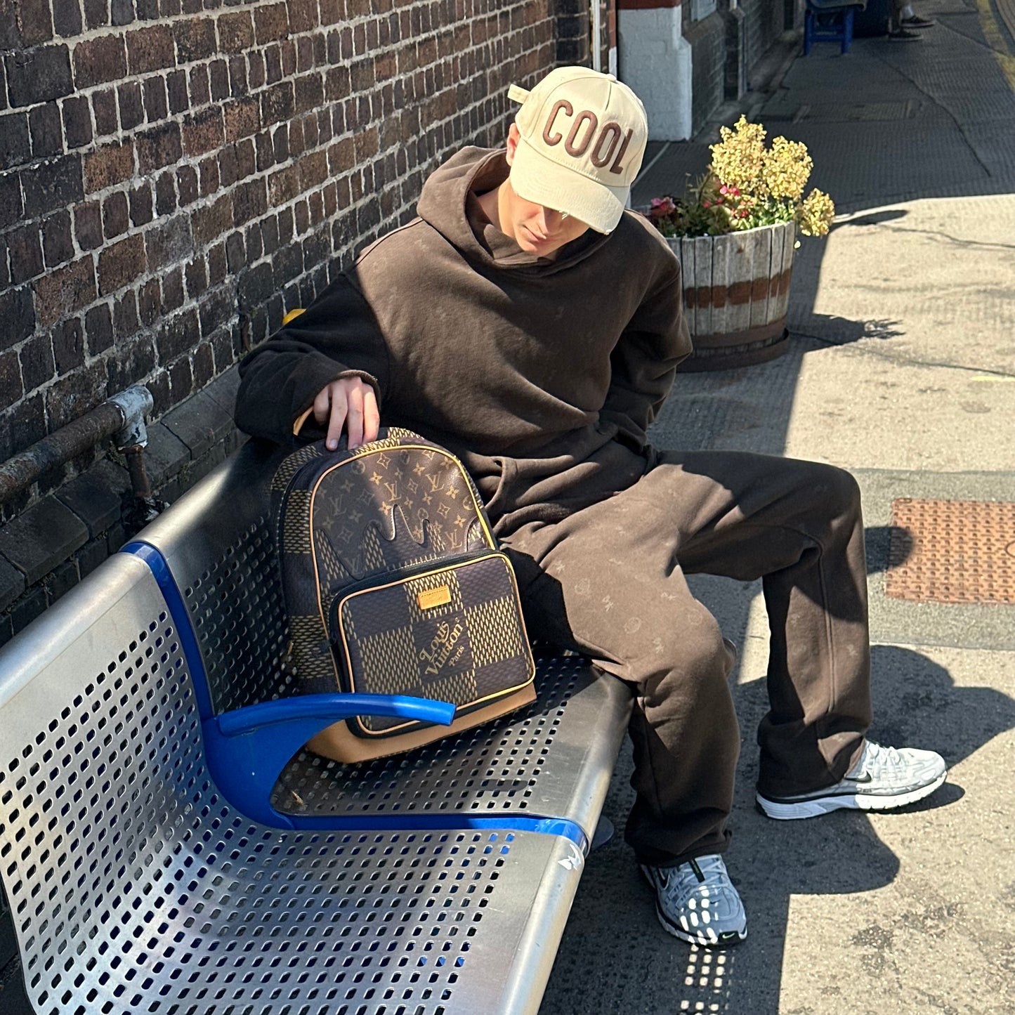 Honor The Gift Brown Monogram An Ode To An Inner City Tracksuit – Large Hoodie / Medium Bottoms