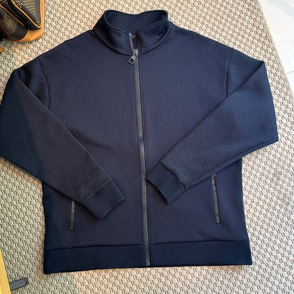 Louis Vuitton Navy Technical Zip Track Jacket - XL