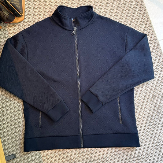 Louis Vuitton Navy Technical Zip Track Jacket - XL