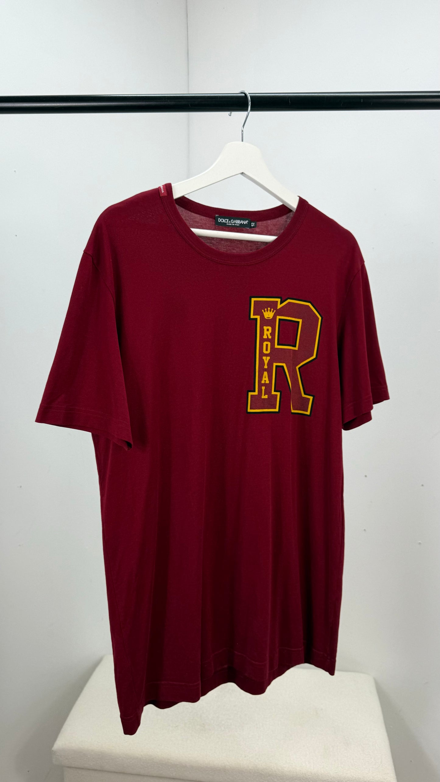Dolce & Gabbana Red Royal R T-shirt - XL
