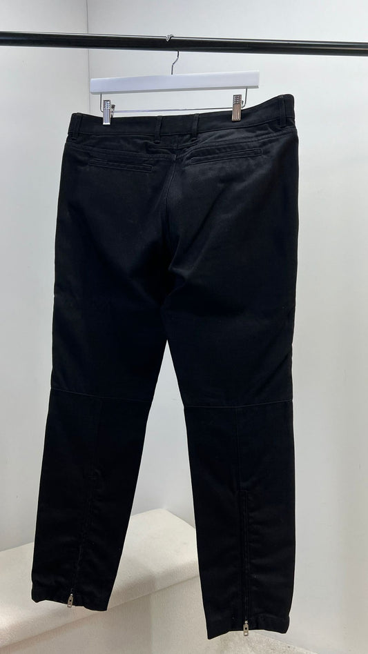 Givenchy Black Panel Biker Leather Styled Jeans  JL4 - Label 36