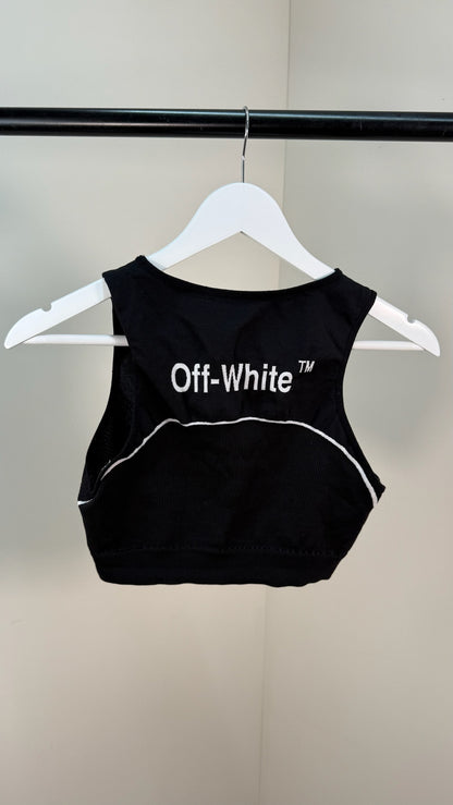 Off-White Black Gym Set leggings And CropActive Set - L/XL FIT UK 10