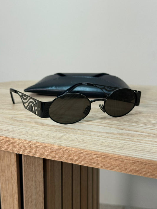 Dior Black Rave Cut-out Cd Sunglasses - One Size