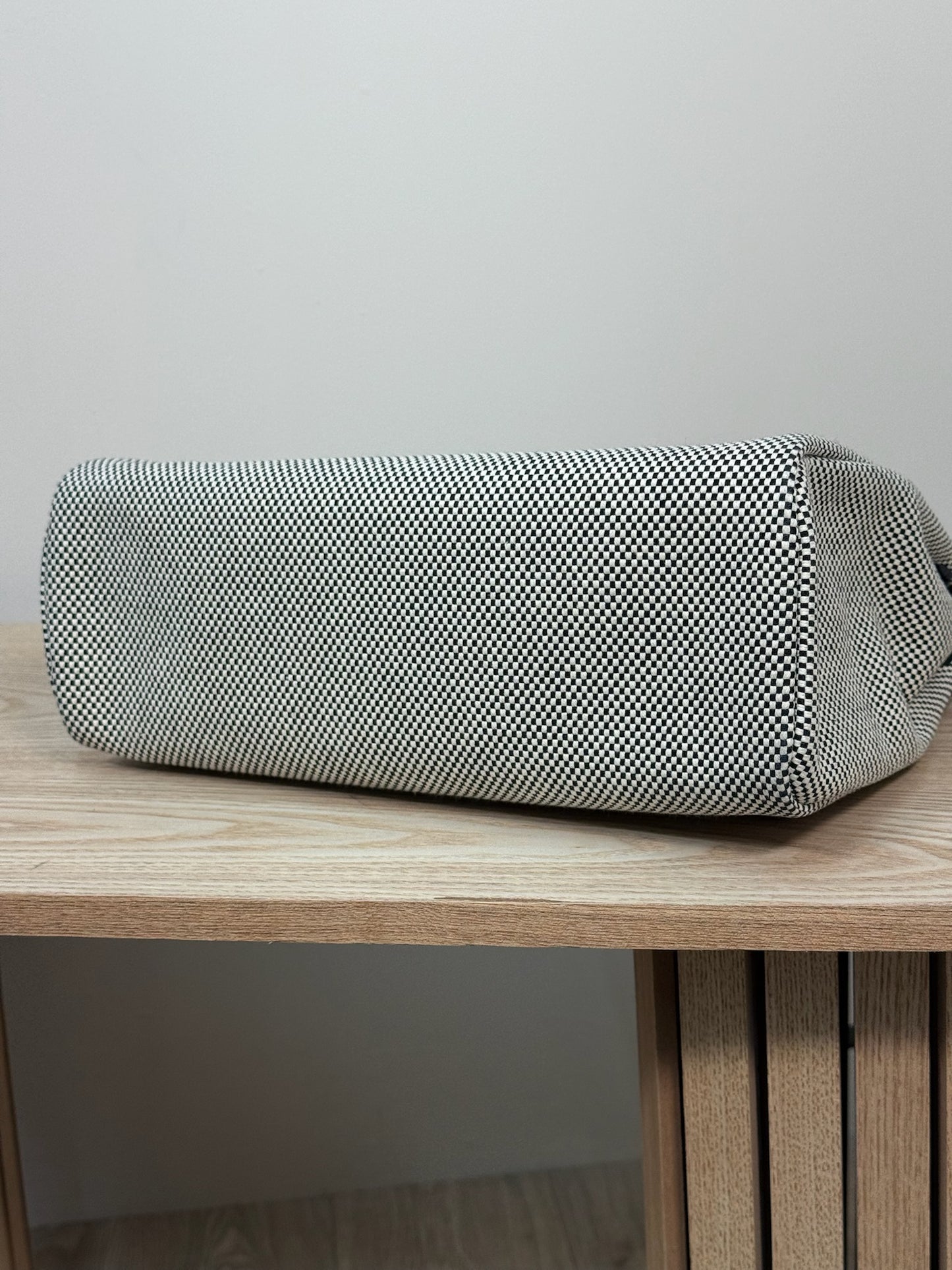 Hermès  Herbag 31 Vache Hunter Toile Quadrille Viking Black White Full Set