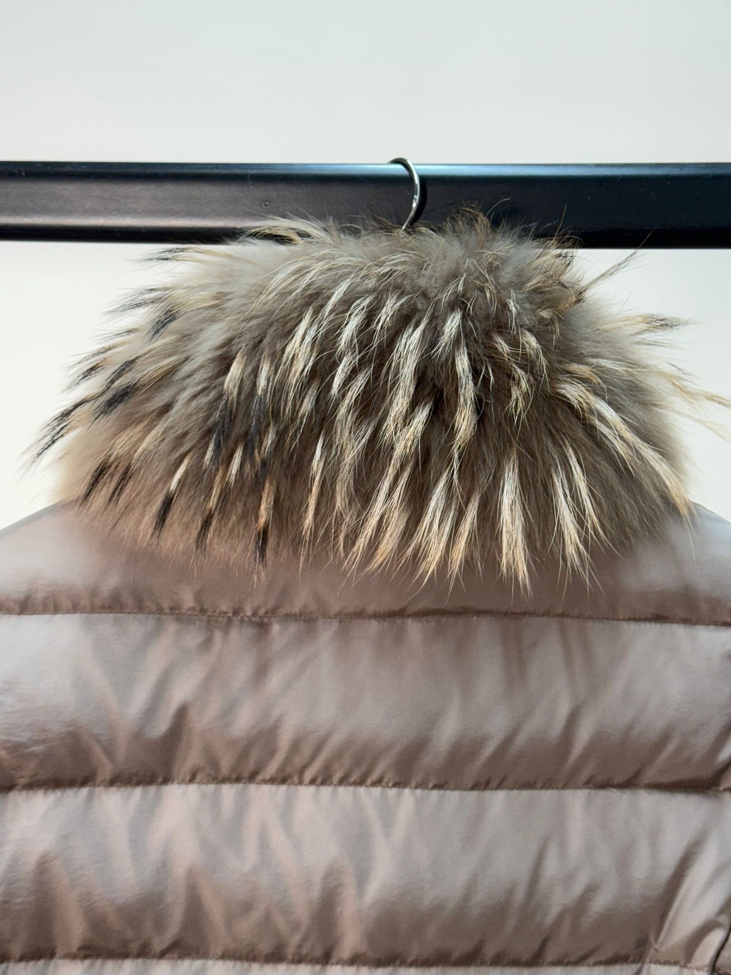 Moncler Lemming Fur Down Puffer Quilted Parka Jacket -Size 1/Small