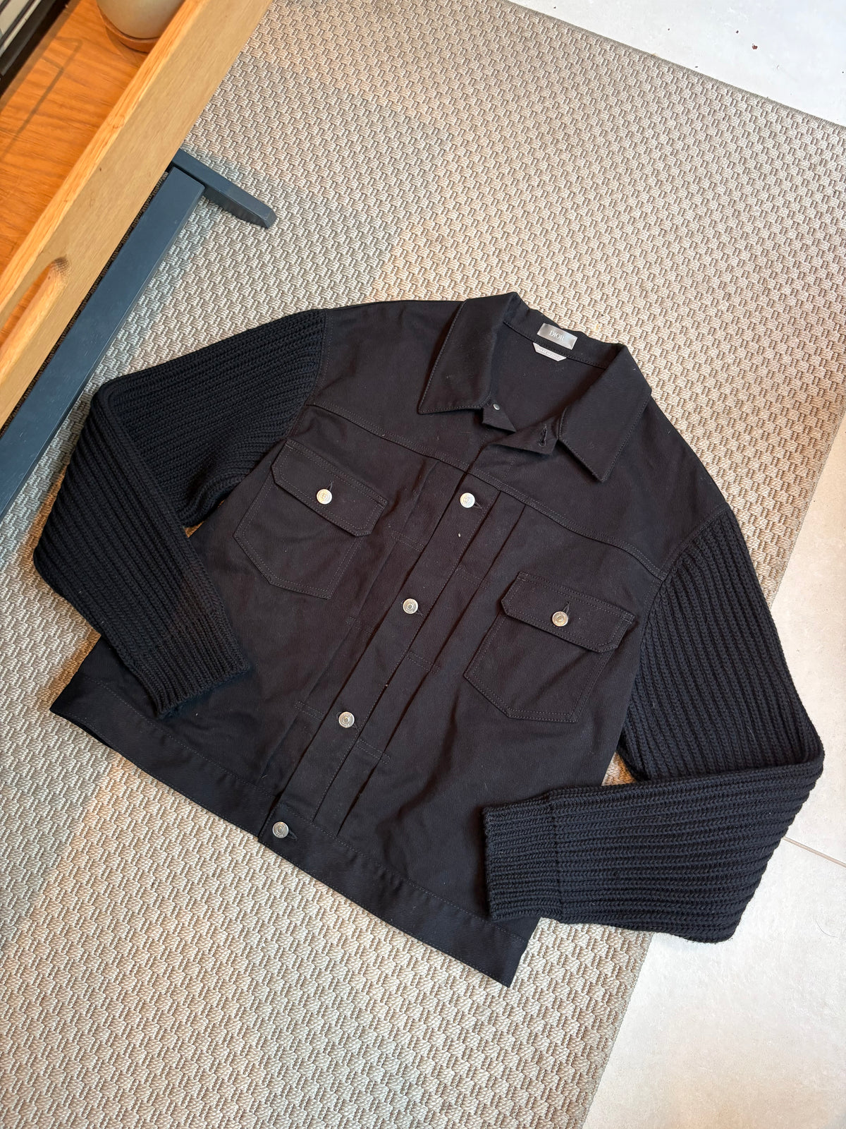 Dior Black Denim Atelier Button-Up Jacket – 54 XL/ XXL