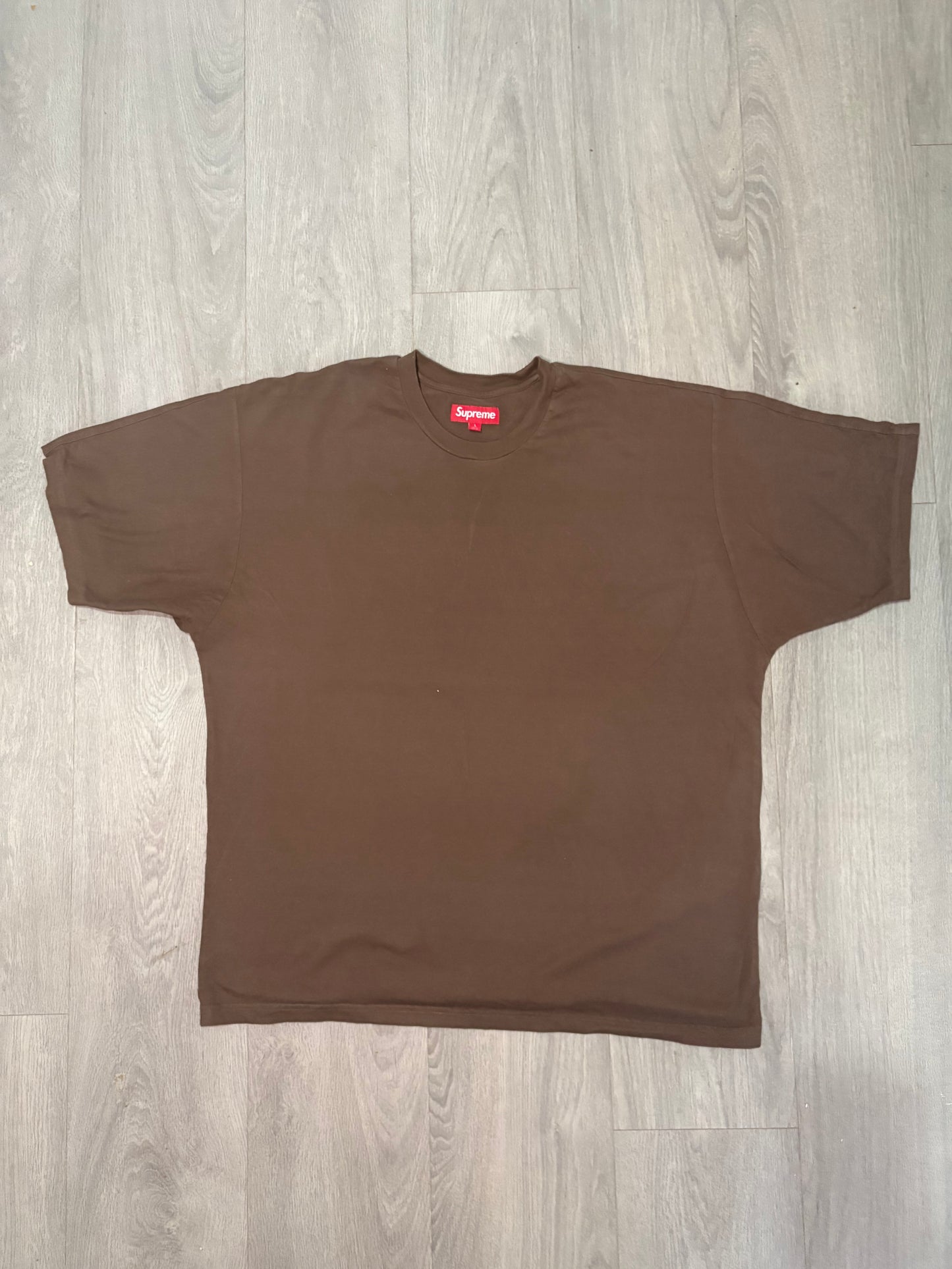 Supreme Brown Large Teal Logo T-Shirts – Large