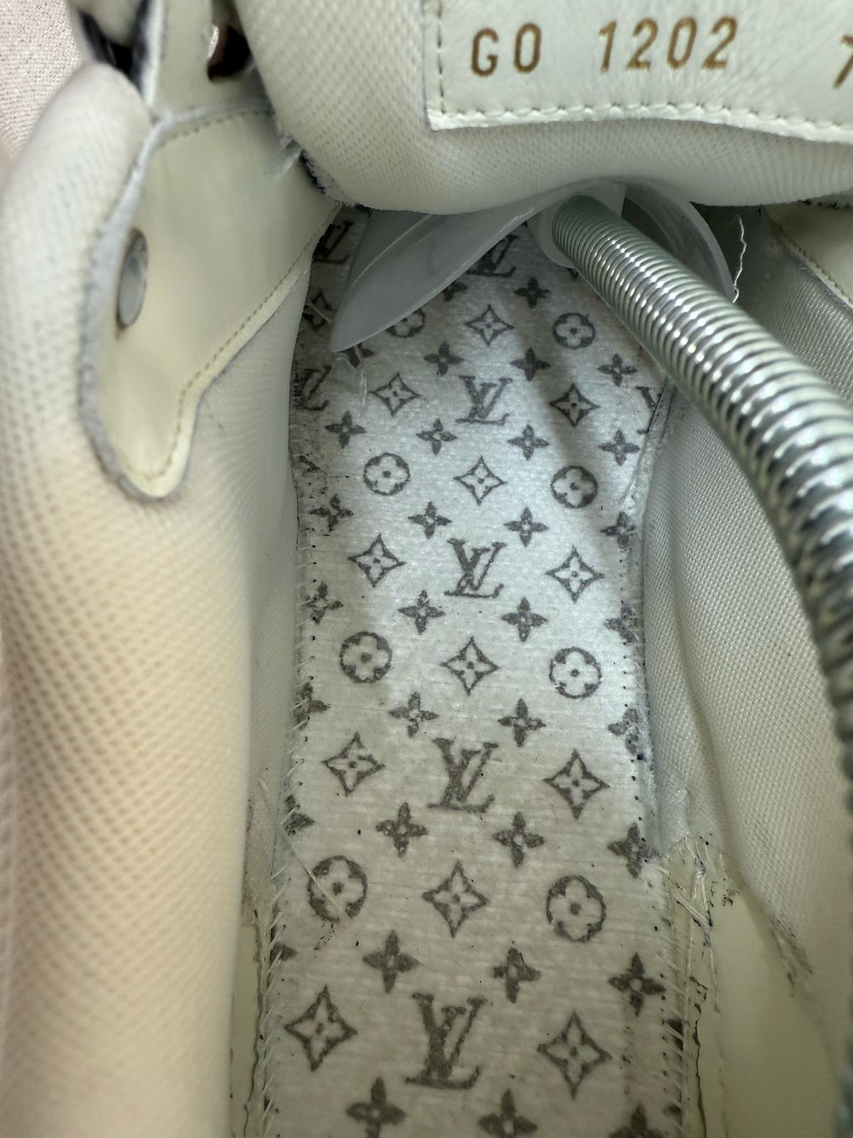 Louis Vuitton Blue White Lv Skate Trainer- UK 7.5