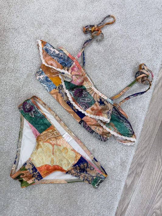 Kids Zimmermann Green Yellow Bikini -Age 8