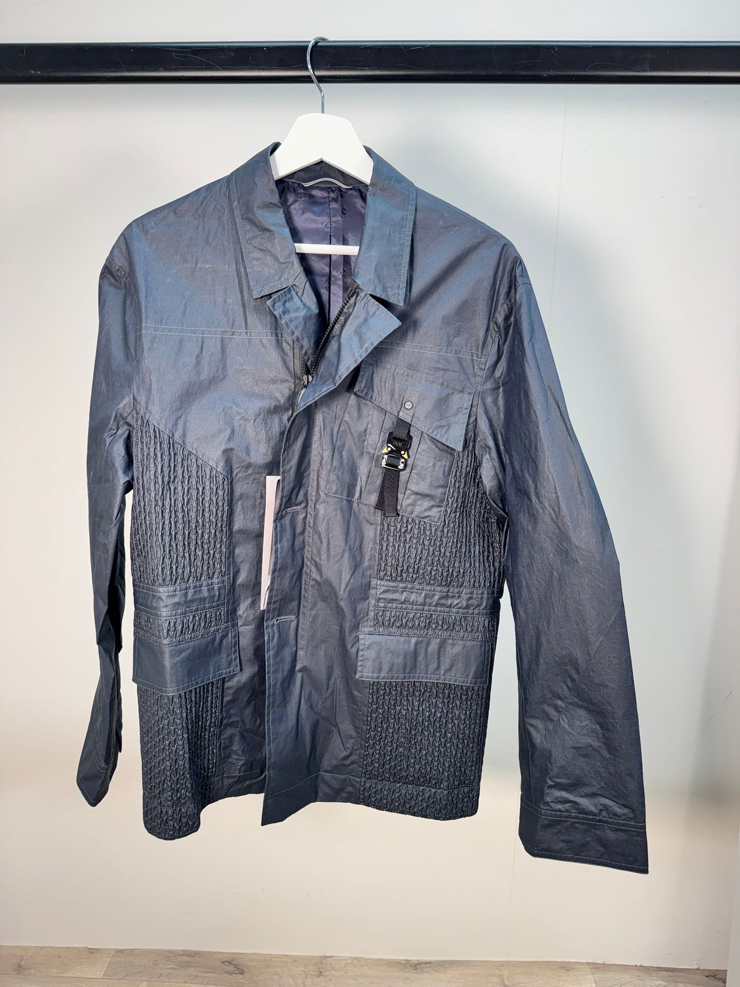 Dior Navy Woven CD Buckle Jacket, brand new in tags - Large