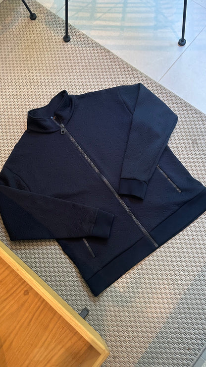 Louis Vuitton Navy Technical Zip Track Jacket - XL
