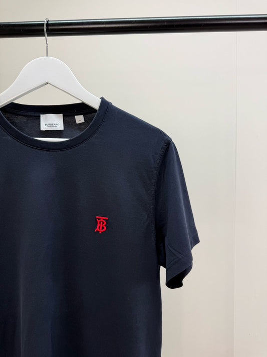 Burberry Navy Red Tb T-Shirt - Medium