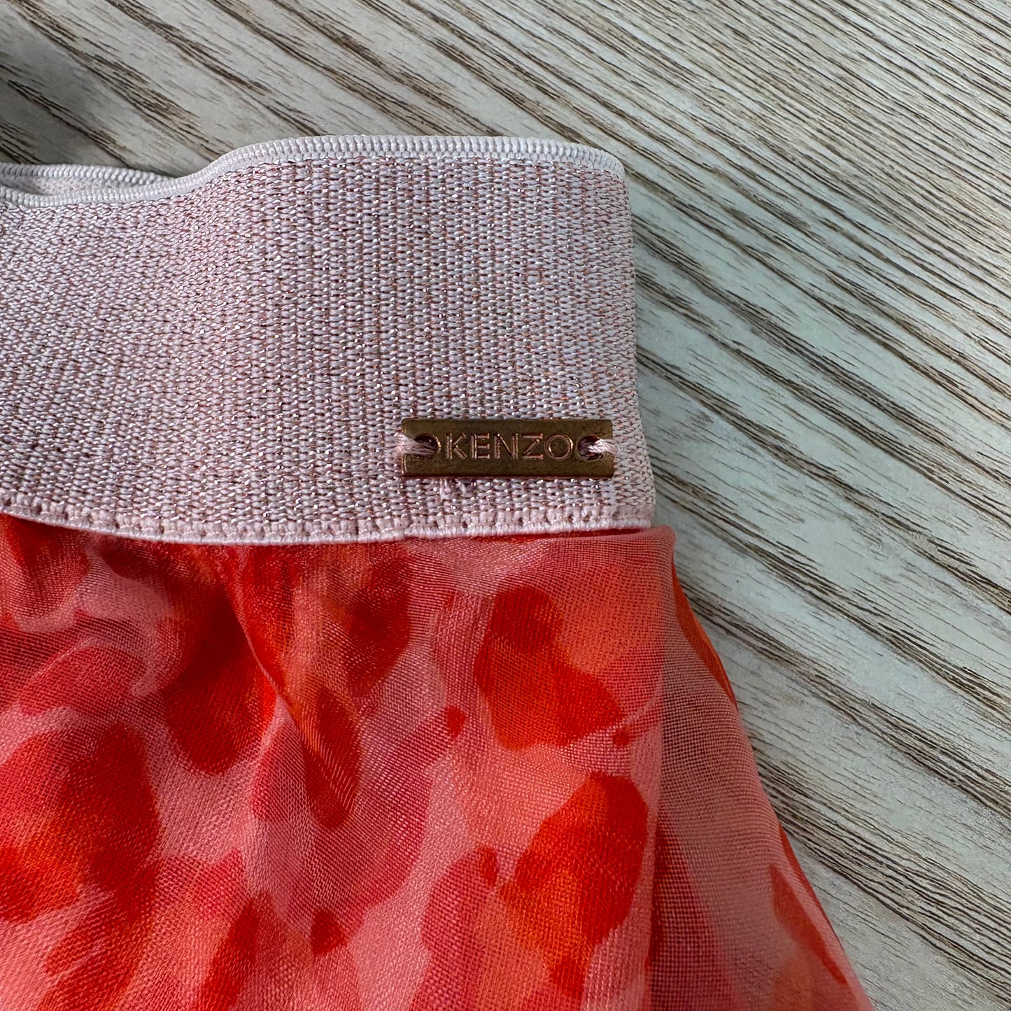 Kids Kenzo Orange Print Skirt – Age 2