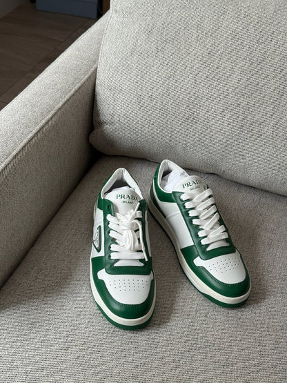 Prada Downtown Low Green Trainers- Brand New - UK 6