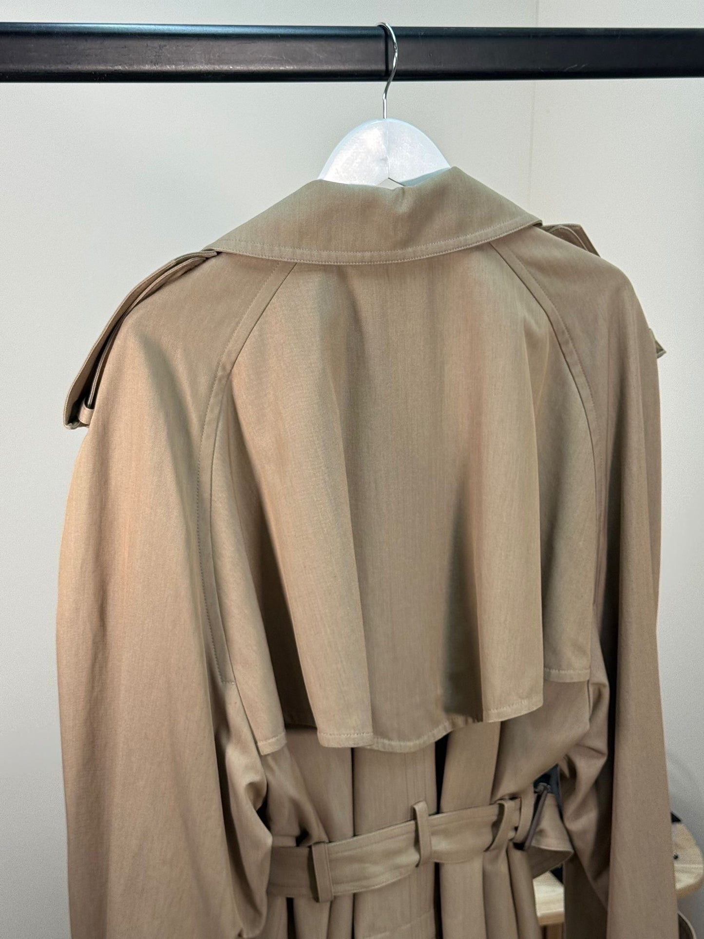 Balenciaga Beige Trench Coat - Size 2/UK10 Medium