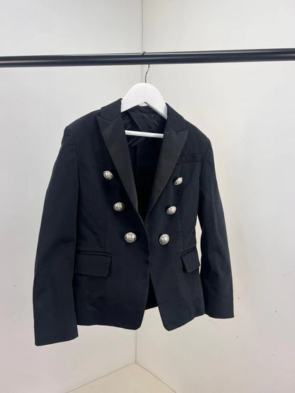 Kids Balmain Black And Silver Blazer - Age 8