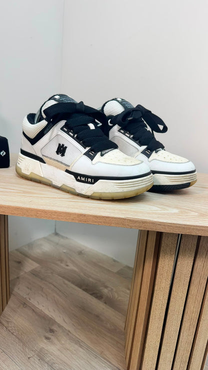 Amiri MA-1 White & Black Low Trainers – EU 40
