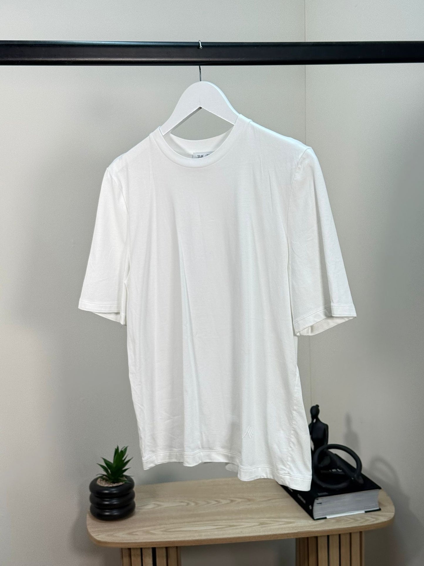 The Attico White Join Us Upstairs Plain T-shirt - IT 38/S-M