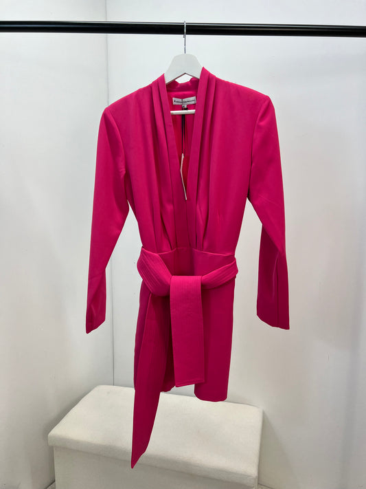 Karina Grimaldi Pink Wrap Around Dress (New In Tags-Small)