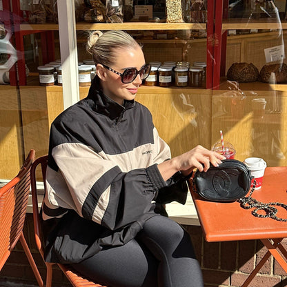Chanel Black Oval Vintage Chanel Mini Bag