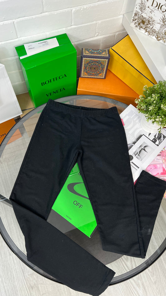 Kids Moncler Black Legging With Logo (Age 12)