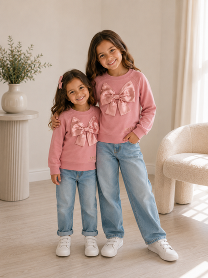 Kids Ted Baker Pink Bow Jumper new in tags – Age 7