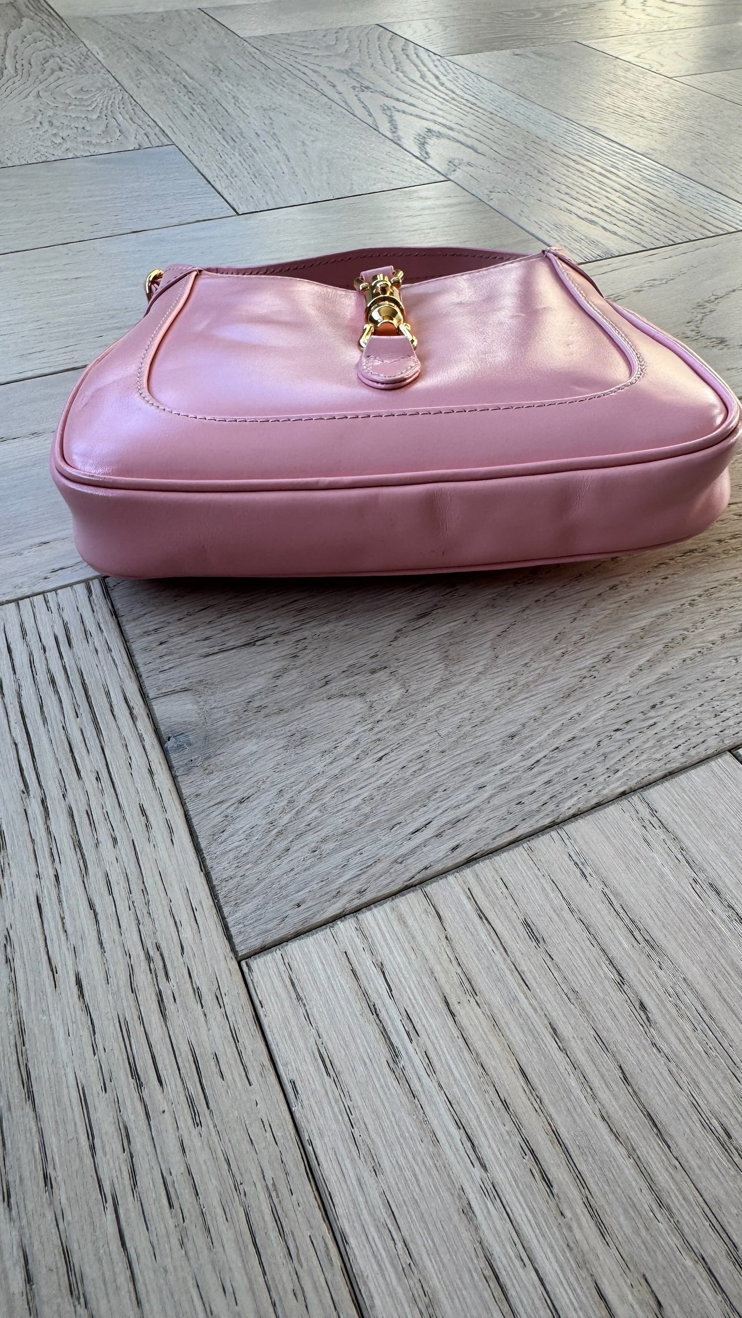 Gucci Jackie 1962 Pink Leather Handbag