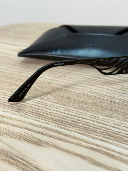 Dior Black Rave Cut-out Cd Sunglasses - One Size