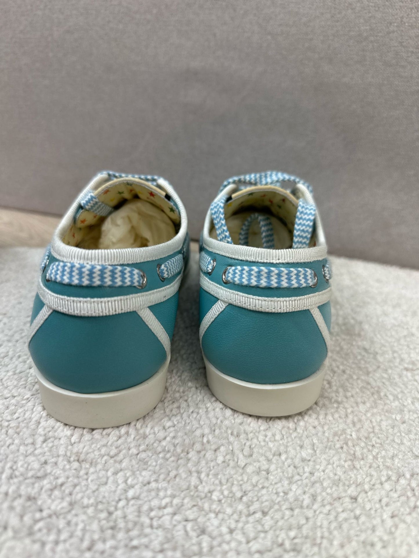 Kids Gucci Blue Boat Shoes - Brand New In box Eu 33