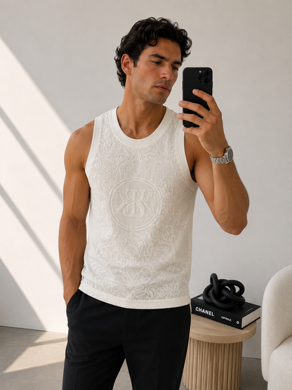 Kith White Lace Basketball Sleeveless Jersey Top – Medium