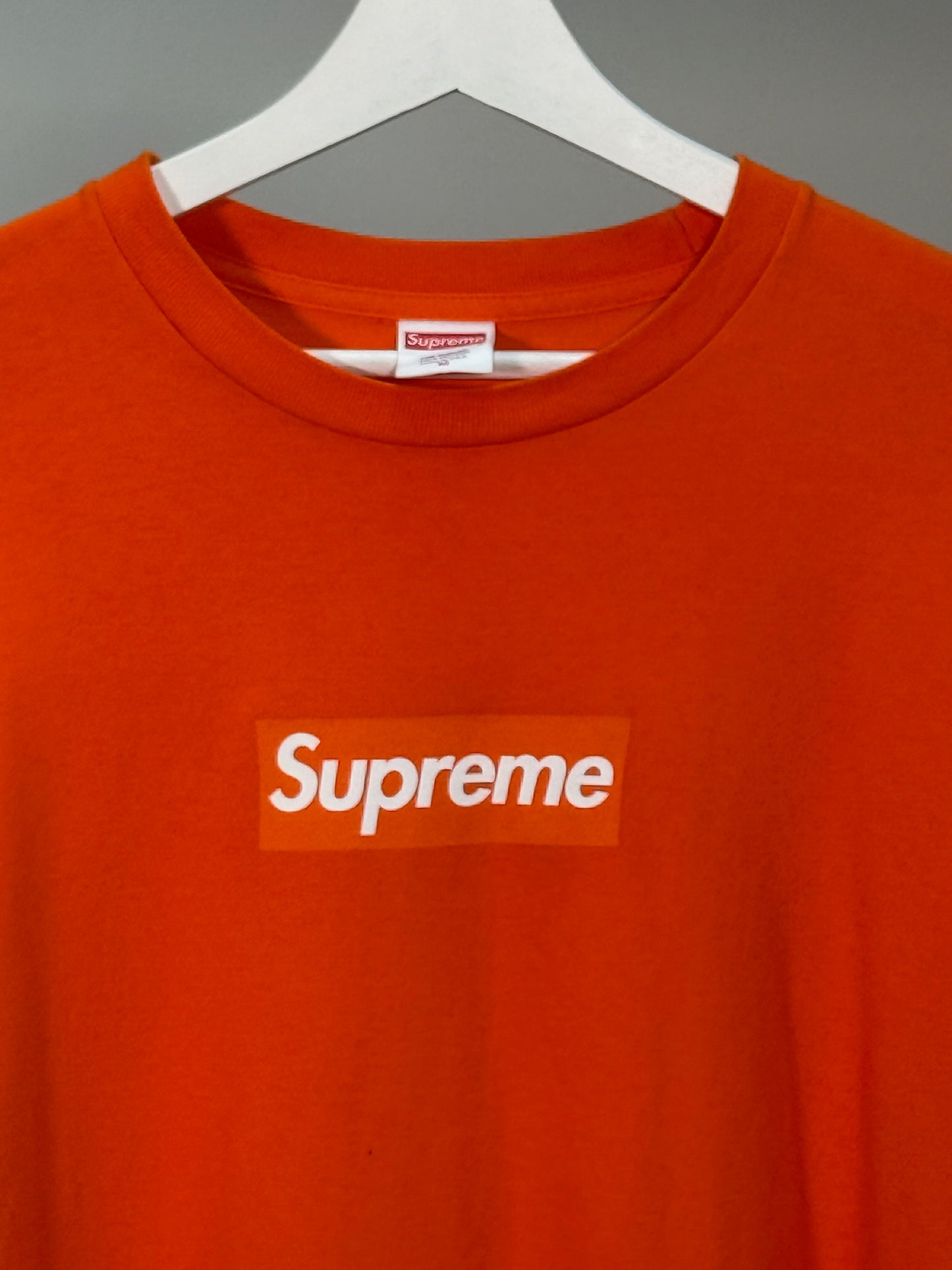 Supreme Orange Box Logo Long-sleeve T-shirt - Medium