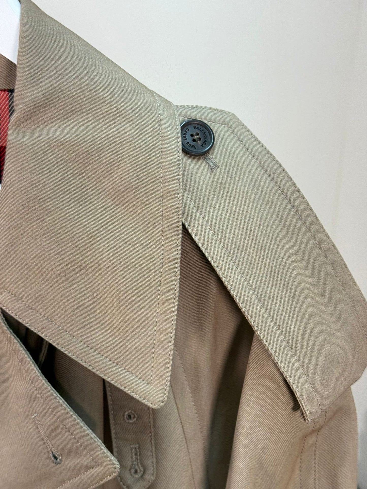 Balenciaga Beige Trench Coat - Size 2/UK10 Medium