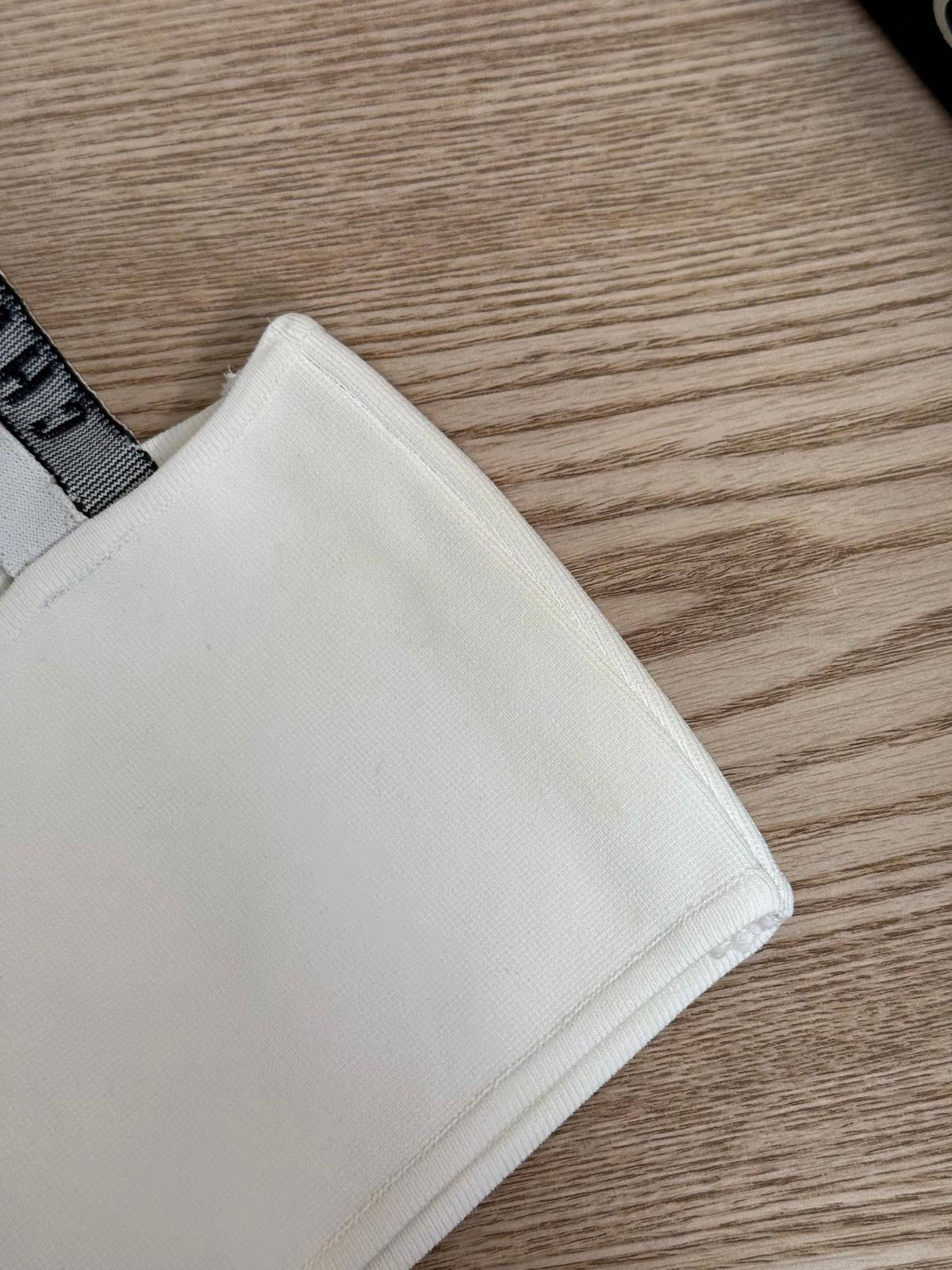 Dior Black And White Bralette High-Waisted Shorts Set - Large Top / Medium Pants