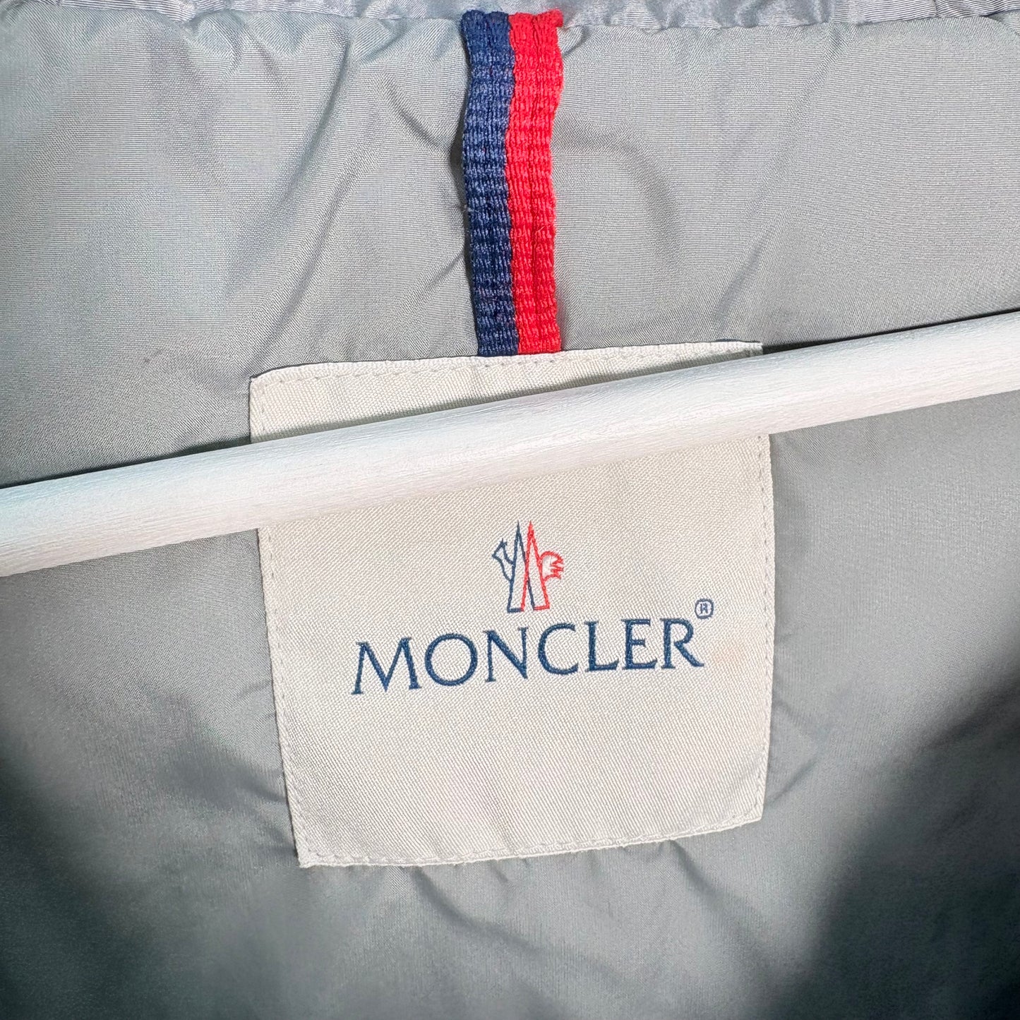 Kids Moncler Grey Padded Fur Trim - Age 8