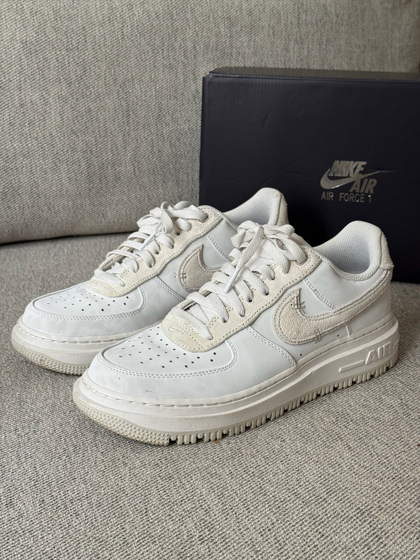 Nike Air Force 1 '07 Luxe Ghost White Trainers - UK 7.5