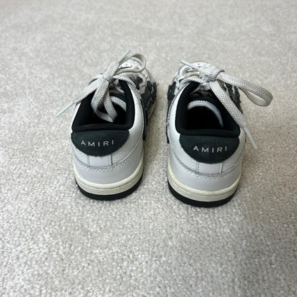 Kids Amiri White & Black Bone Trainers - EU 29