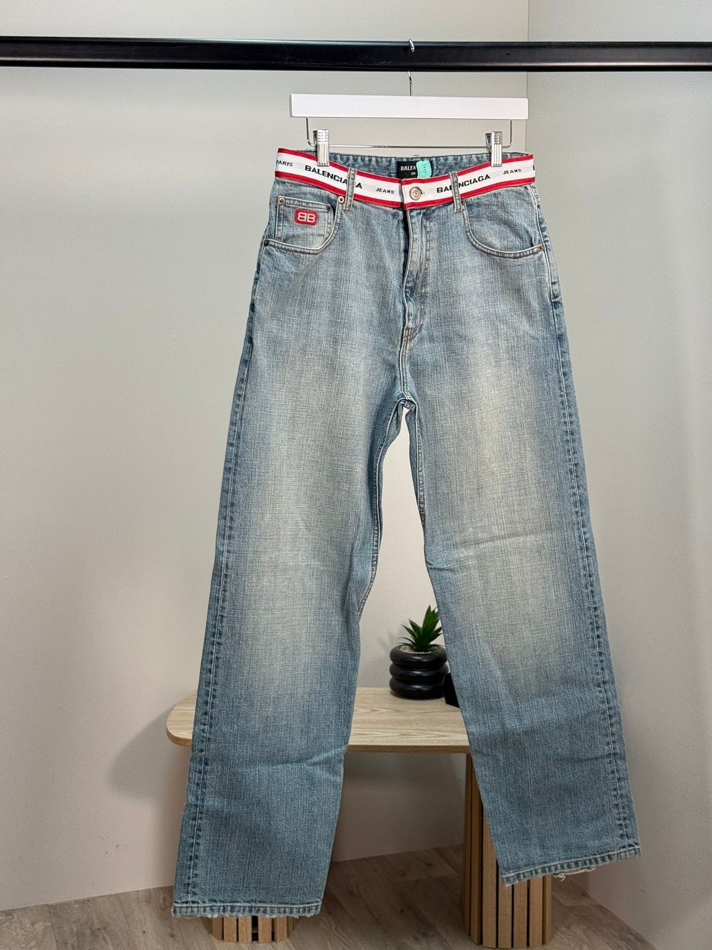 Balenciaga Unifit Wideleg Denim Jeans - XS