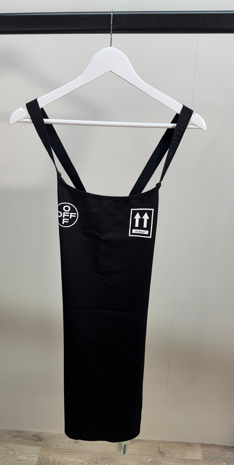 Off-White Black Logo Strap Dress New In TagsUK10