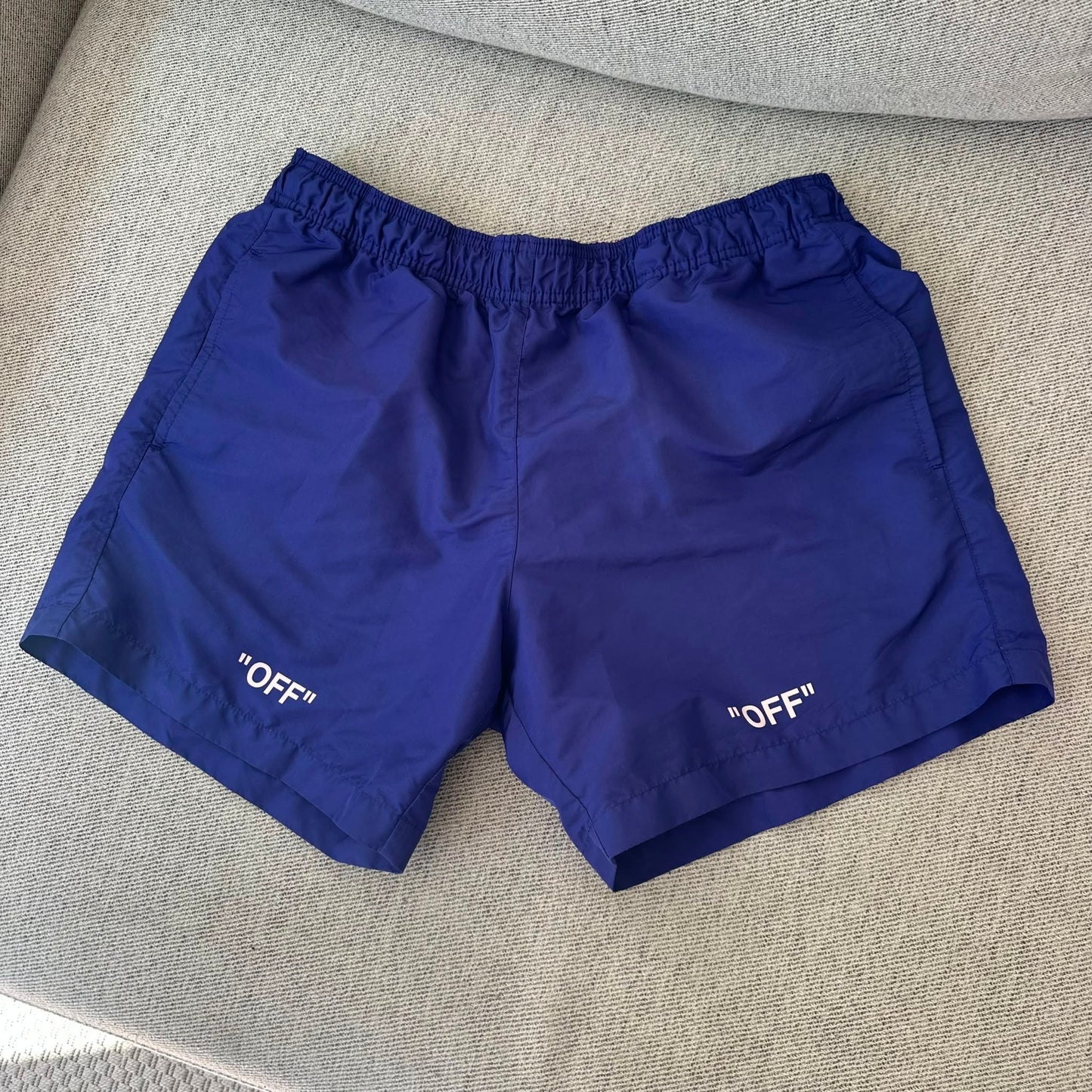 Off-White Purple Swim Shorts – XL