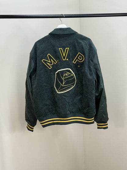 Manière De Voir MVP Green Yellow Bomber Jacket - Large