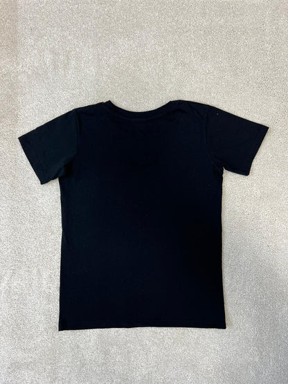 Kids Balmain Black Pink Logo T-Shirt  - Age 8