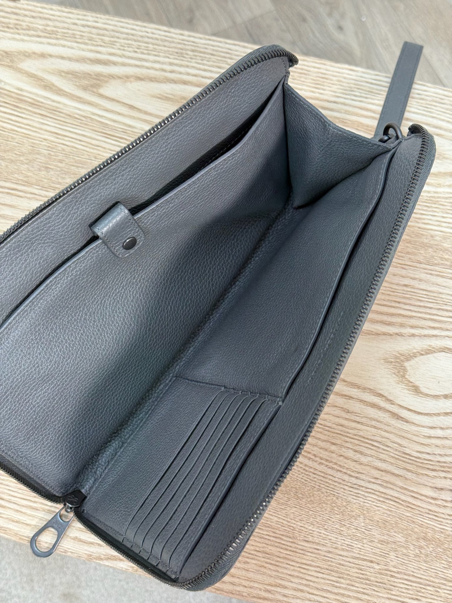Bottega Veneta Grey Wallet pouch