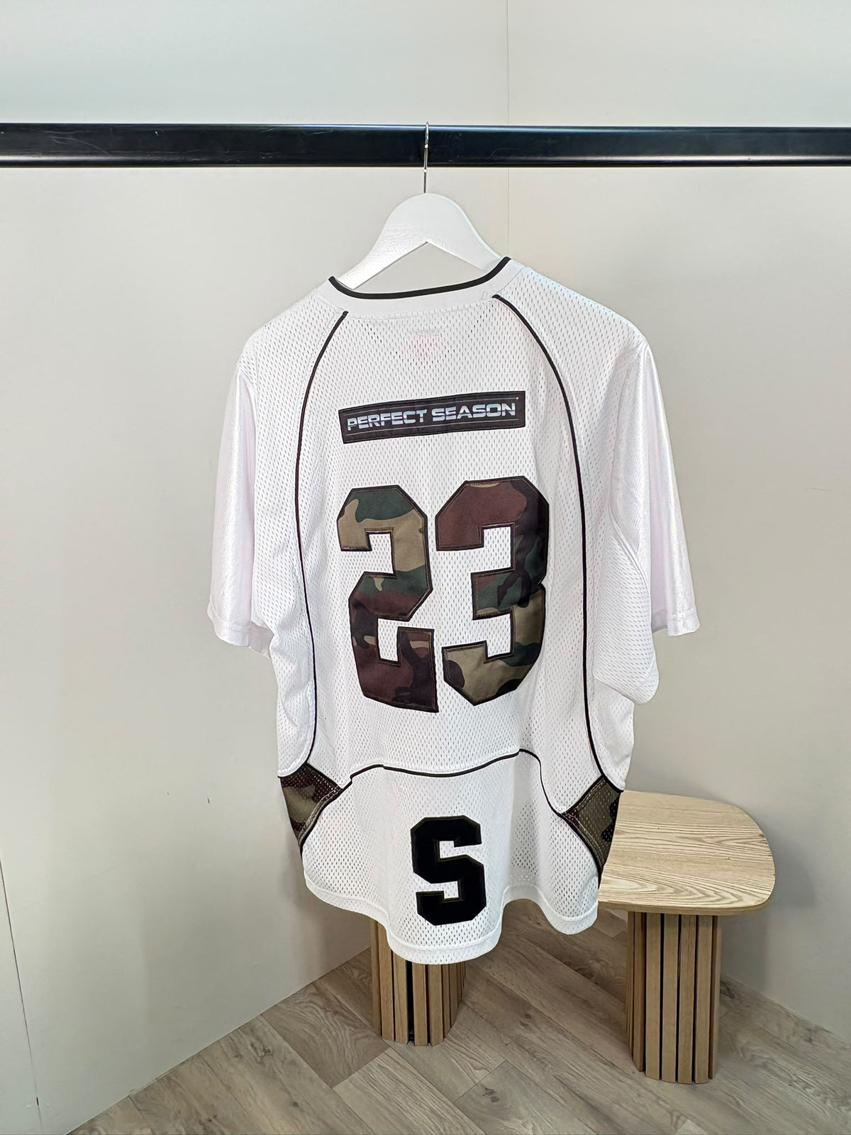 Supreme White Camo 23 Football Jersey - Large
