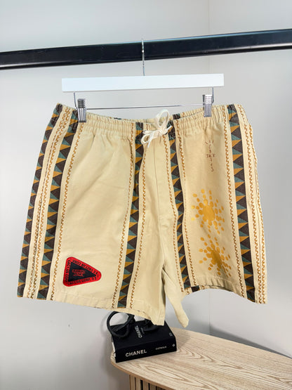 Cactus Jack/Travis Scott  92CC cream tape star shorts - XL
