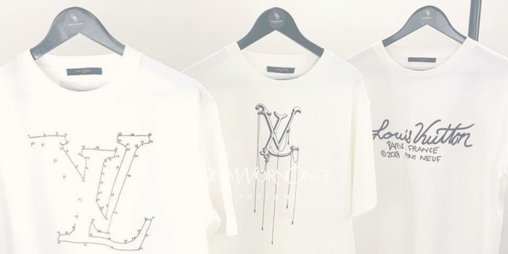 Louis Vuitton Pendant Embroidery T-Shirt, Excellent